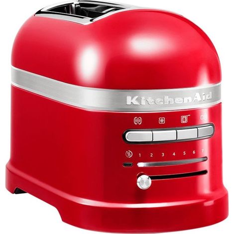 KitchenAid 5KMT2204EER 7 2 fetta/e 1250 W Rosso, Acciaio inox