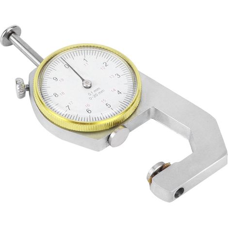 Tragbares Dickenmessgerät für Silber, präzise Messung von Schmuck und Leder, 0–20 mm (1/5)