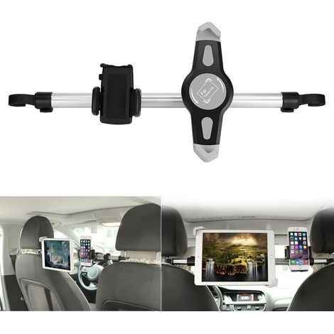10 inch Car Tablet Holder, Car Tablet Mount, 360° Rotating Headrest, Compatible with iPad 2/3/4/Mini/DVD, Samsung Galaxy Tab (7-10.5 inch) (1/5)