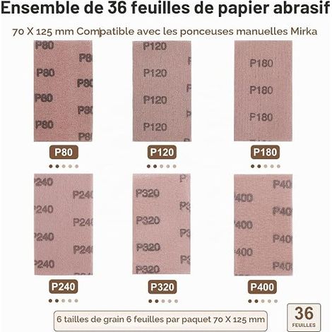 Sandpaper 70 x 125 mm Sanding Paper (1/4)