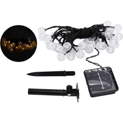 21ft 30LED Solar String Lights, Warm and Waterproof String Lights for Outdoor Yard Lawn Decor (1/5)