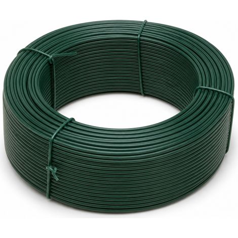 Fil de tension plastifié vert 3 mm 100 m pour clôture (1/5)