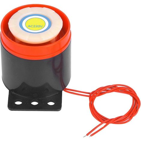 Buzzer actif 220 V CA, 110 dB, avec câble pour projets électroniques amateurs