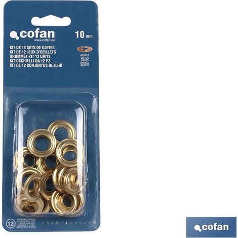Kit De 12 Sets De Ojetes 10 mm