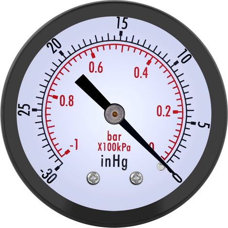 50mm Mini Vacuum Pressure Gauge Water Oil Vacuum Pressure Gauge Air Pressure Meter Gauge (1/5)