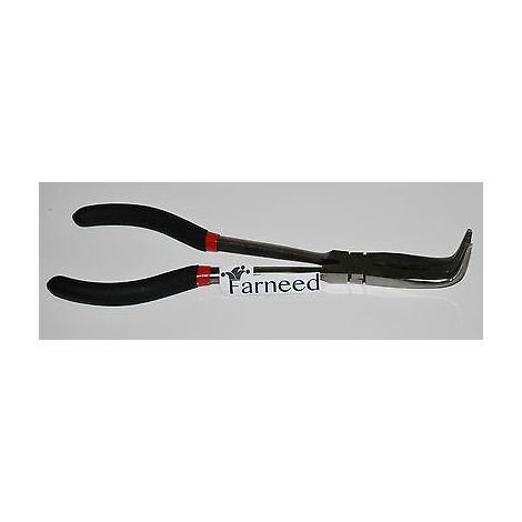 PINZA EXTRA LUNGA PER MECCANICI BECCHI CURVI 90 GRADI PINZE