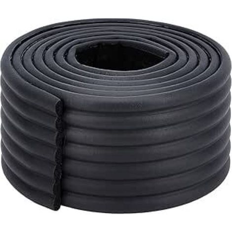 Universel Rouleau en Mousse, 200cm x 80mm x 8mm, Epaissir Mousse Antichoc Sécurité épreuvage pour Bébé/Enfants Kits. Tout Usage Anti-Crash Protection, Souple et Flexible, Noir, Black (1/3)