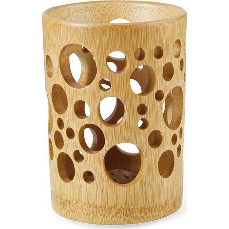 GDHZS- Porte-brosse à dents en bambou, porte-brosse à dents pour salles de bain, accessoires de brosse à dents de salle de bain en bois de bambou pour brosse à dents, pinceau de maquillage, crayon (m (1/5)