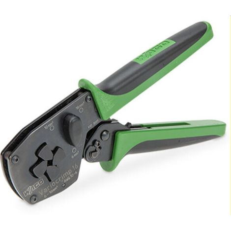 WAGO Crimp-Zange Variocrimp 16 für Aderendhülsen mit und ohne Kunststoffkragen Crimp-Bereich 6 mm, 10 mm, 16 mm 206-1216