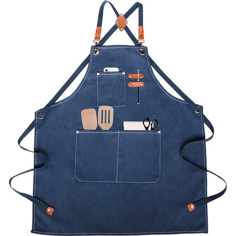 Tablier de Cuisine,Tablier de Travail,Tablier Barbecue,pour Barbecue, Restaurant, Jardin, Barbecue, Café (1/5)