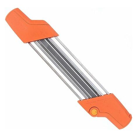 BUNTHAUS Affûteuse de chaîne de tronçonneuse 2 en 1 Easy File 3/8 \"/ 4.0mm, ensemble d'affûtage de dents rapide de pas de scie à chaîne avec poignées, convient à toutes les marques Chiansaw 3/8\" Pit (1/5)