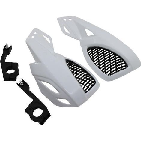 1 paire de protège-mains universels pour moto, protections pour motocross (blanc)-White