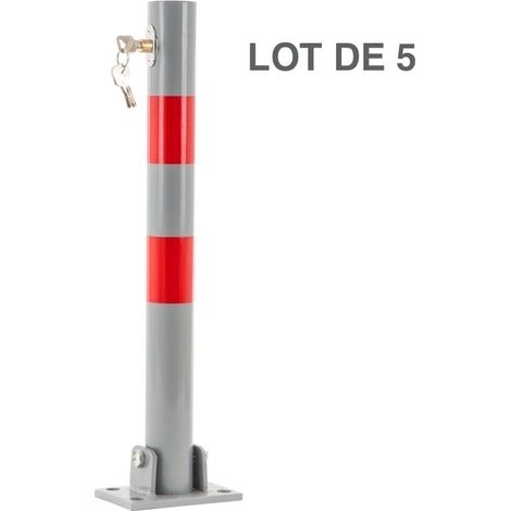 Lot 5 Barrières Ronde Bloque Parking Et De Stationnement. 70 cm Haut (1/5)