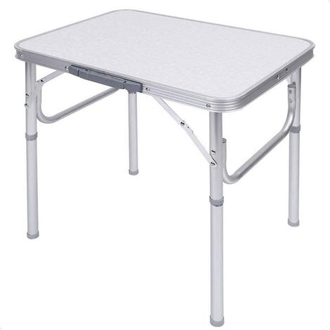 Tavolino pieghevole salvaspazio con struttura in alluminio - Tavolo da picnic con maniglia - Misura 75x55x59 cm (1/5)