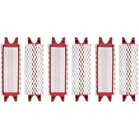 Set mit 6 Mikrofaser-Mopps – Maschinenwaschbar – Zum Reinigen von Hartböden – Kompatibel mit Vileda UltraMax (1/5)