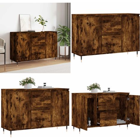 Sideboard Räuchereiche 104x35x70 cm Holzwerkstoff - Schreibtisch - Wohnzimmermöbel - Sideboard - Regal - Holzmöbel - Home & Living (1/5)