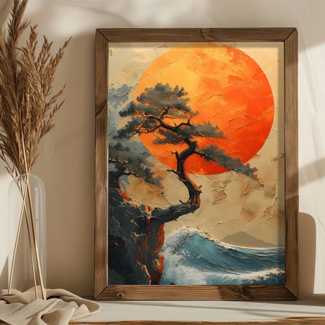 Quadro da parete in MDF con cornice Painting Multicolore (1/3)