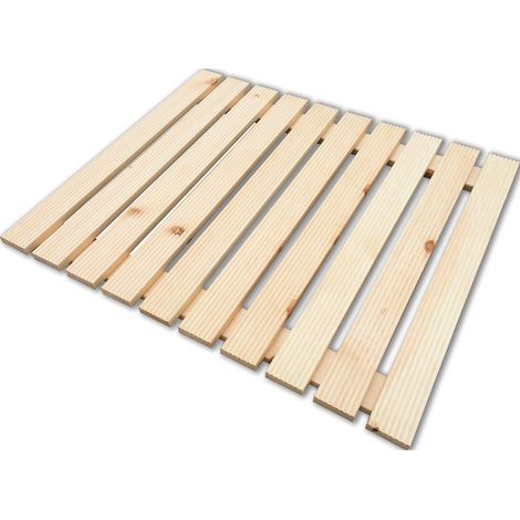 Pedana Doccia Antiscivolo 55x68 in Legno Ideale per Piatto Doccia 70x90