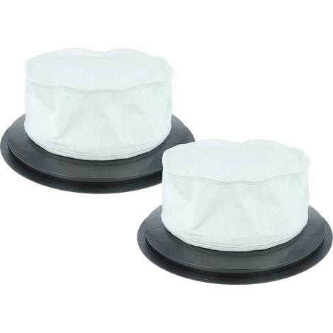 vhbw 2x filtro a sacco sostituisce Ghibli 6610000 per aspiratore per secco, aspirapolvere - Filtro di ricambio nero / bianco