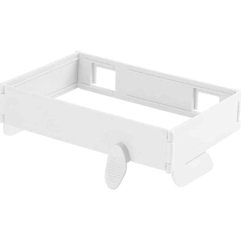 Support Sac Poubelle - Avec Couvercle - Pour Porte Armoire Cuisine - Plastique Robuste - 30 À 50 Litres (1/5)