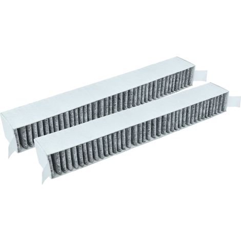 vhbw 2x filtro de carbón activado reemplaza Miele 11662790, DKF 30-P para campanas cocina