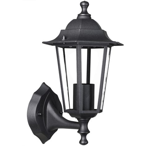 MONZANA® Außenleuchte Wetterfest IP44 Anthrazit Alu Guss Vintage Laterne Wand Außenlampe Garten Außen Beleuchtung Wandleuchte (1/5)