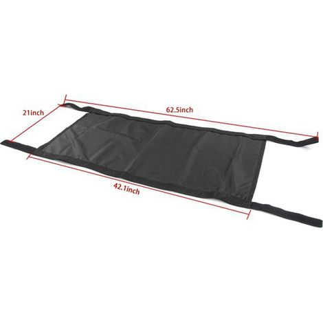Eine schwarze Autodachhängematte aus Oxford-Gewebe ist geeignet für: Jeep Wrangler 1987 (1/4)