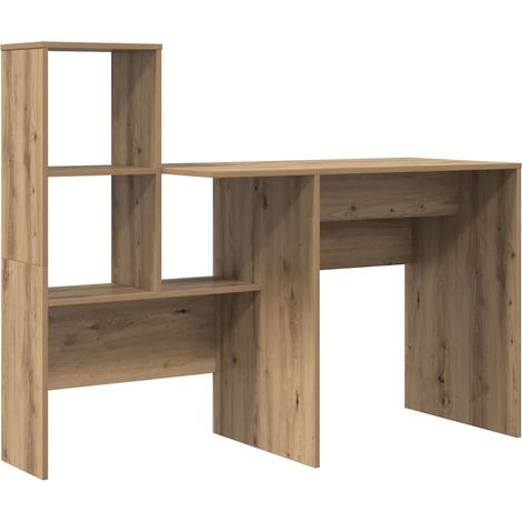 Maison Exclusive - Schreibtisch Artisan-Eiche 131,5 x 50 x 106,5