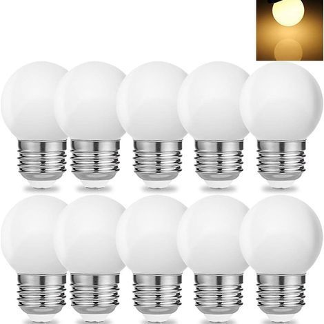 Filiyano-Ampoule LED E27 1W Blanc chaud Lot de 10 Éclairage décoratif[HK] (1/5)