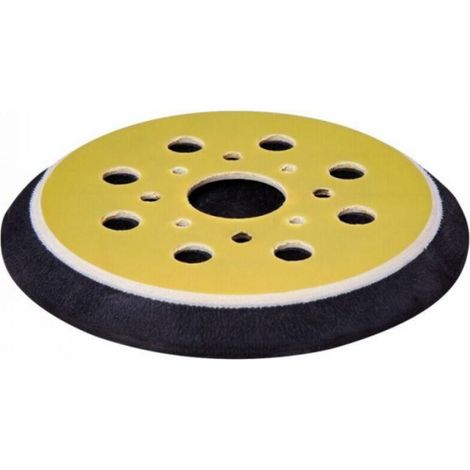Plateau de ponage - Unbrand - 125mm - Pour ponceuse orbitale - Compatible papier abrasif OS801AA - Usage professionnel (1/3)