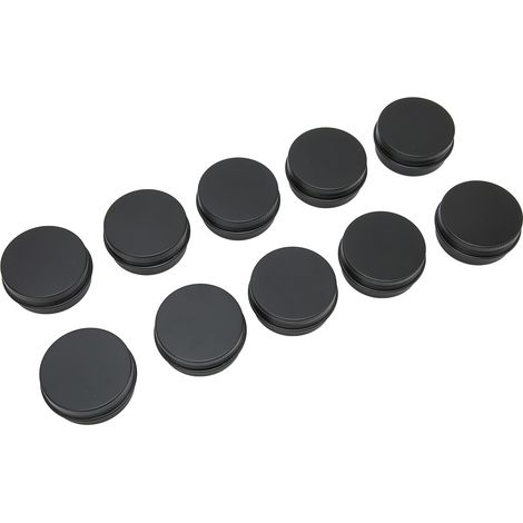 10 Pots Ronds en Aluminium Vide 15ml, Rechargeable, Lot de 10 Boîtes de Rangement Cosmétique pour Parfum Solide, Baume à Lèvres, Masque - DIY Contenant Portable (1/5)
