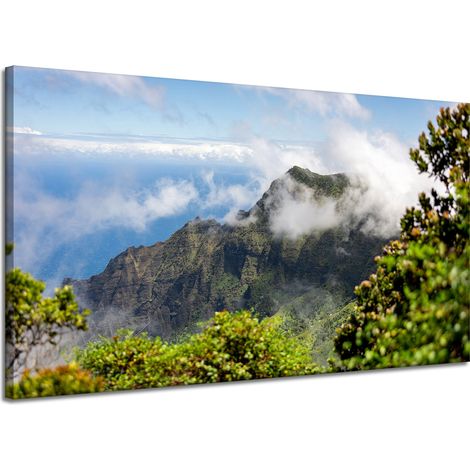 Leinwandgemälde Architektur Berglandschaft 120x70