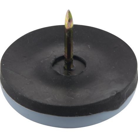 Teflongleiter Möbelgleiter mit Nagel rund ø 32 mm Höhe 8 mm, HDPE Gleitauflage