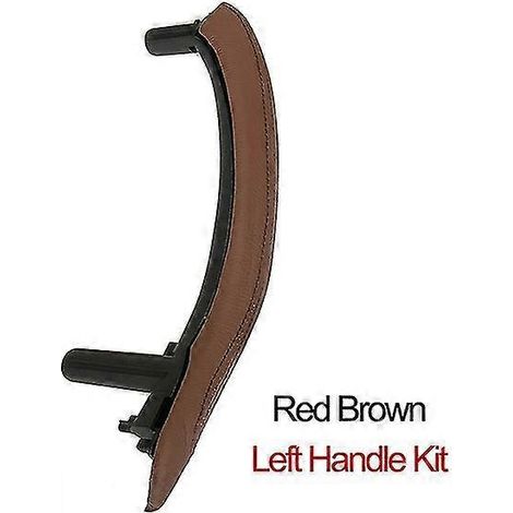 Poignée de porte intérieure gauche et droite améliorée avec revêtement extérieur en cuir pour BMW X5 X6 F15 F16 2014-2018 Poignées de porte intérieures Gauche rouge (1/5)