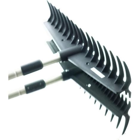 Siena GARDEN 2-in-1 Doppelrechen mit Alu-Teleskopstiel (1/2)