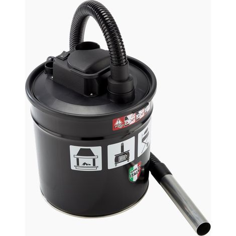 Lavor – Aspirateur à cendres 1000W 18L – Moteur silencieux – Châssis en acier peint – Tuyau métallique enrobé 1m