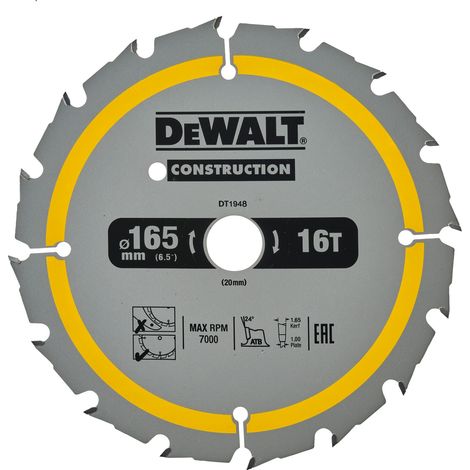 DeWALT DT1948-QZ Kreissägeblatt de 1 Stück(e)