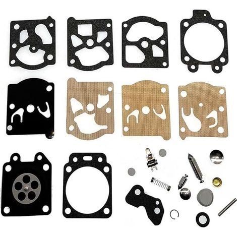 1 kit de réparation membrane pour carburateur, compatible Dolmar 100 à 115 et PS43 à PS410, pièces de rechange carburateur