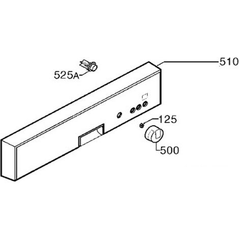 BANDEAU ASSEMBLE ALUMINIUM REP 510 POUR LAVE VAISSELLE ELECTROLUX - 156088270