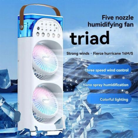 Vaporisateur à cinq trous, double ventilateur, humidification, charge directe (1/5)