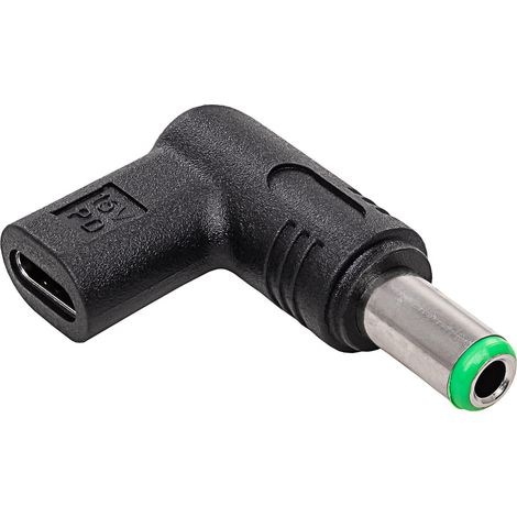 USB-C / 6,3 x 3,0 mm Adapter für Toshiba AK-ND-C18 Power Delivery 100W Laptop (1/3)