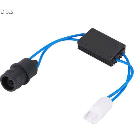 Lot de 2 adaptateurs T10 LED anti-erreur, résistances decoder pour feux de jour, ampoule témoin sans erreur, compatible 12V, dispositif de correction pour clignotants et feux de position. (1/5)