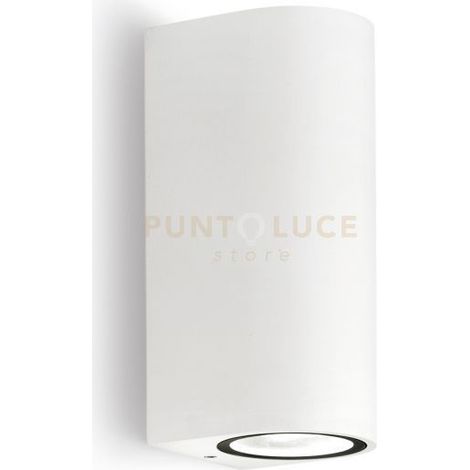 GES903- APPLIQUE BIANCO 2 LUCI ATTACCO GU10 IP44 6,8X16CM