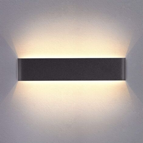 SABIR LED-Wandleuchte für den Innenbereich (schwarz), 41 cm, warmweißes Licht 14 W 3000 K, modern, ideal für Schlafzimmer, Wohnzimmer, Flur, Badezimmer oder Treppenhaus. (1/5)