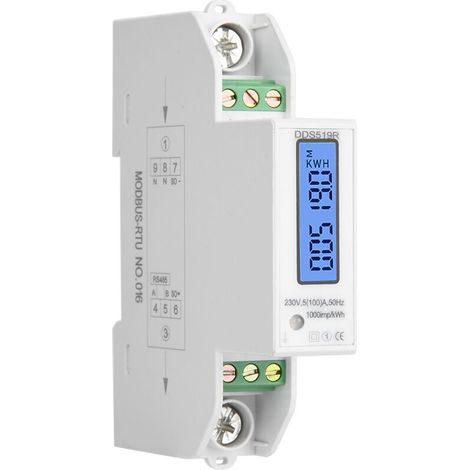 Compteur Électrique Monophasé Intelligent 230V avec Écran Numérique DDS519R (1/5)