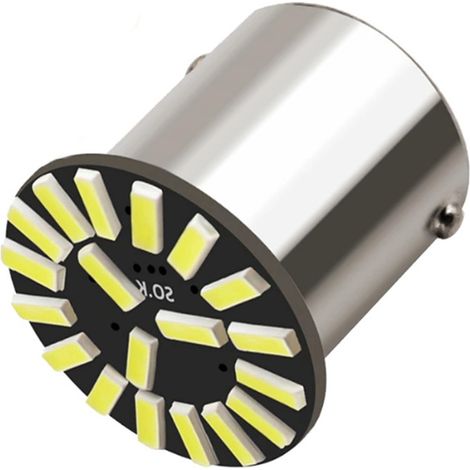 10 ampoules LED BA15S 1156, lumière blanche 12 V (1/5)