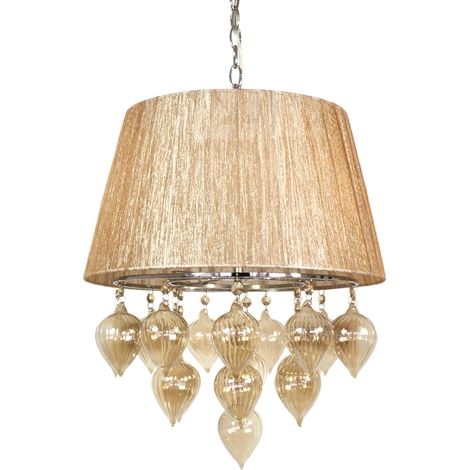 Lampadario Candellux Elissa 33-04567 3xE14 cromo beige (1/2)