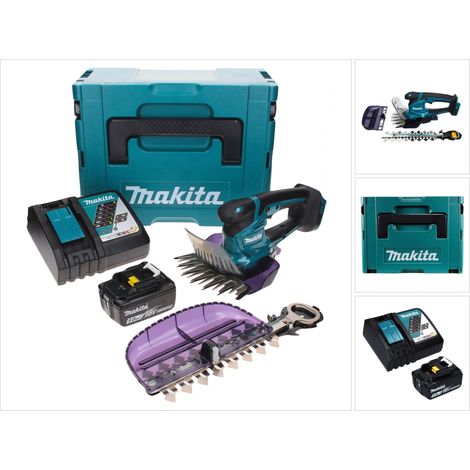 Makita DUM 604 RT1XJ Akku Grasschere 18 V mit Gras- und Strauchscherblatt + 1x Akku 5,0 Ah + Ladegerät + Makpac (1/5)