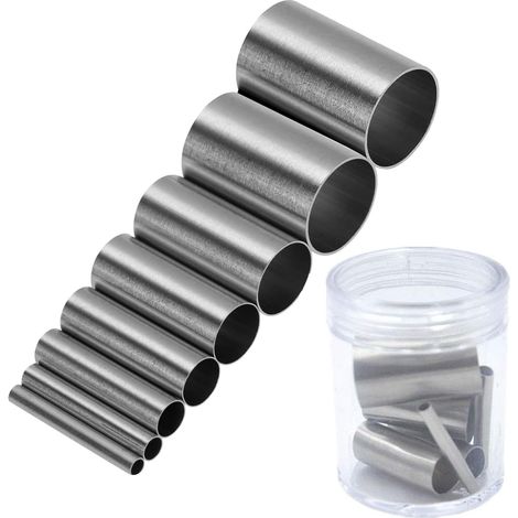 Fraises en Argile Polymère,8 PCS Coupe-cercles en Acier Inoxydable Outil de Sculpture en Argile Mini Cercle Rond Céramique Dotting Outils pour Bricolage Artisanat (1/5)