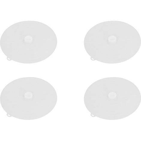 4 pièces 23 cm couvercle en Silicone réutilisable résistant à la chaleur couvercle en Silicone pour tasse bol assiette micro-ondes lavable au lave-vaisselle (1/5)